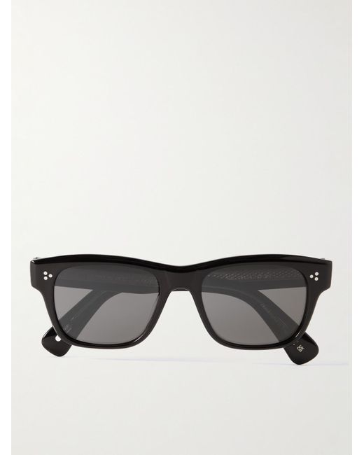 Oliver Peoples Black Birell Sun D-frame Acetate Sunglasses for men