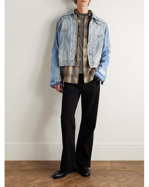 GALLERY DEPT. Blue Ford Panelled Denim Trucker Jacket for men
