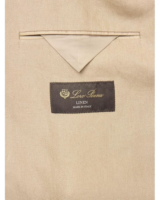 Loro Piana Natural Linen Suit Jacket for men