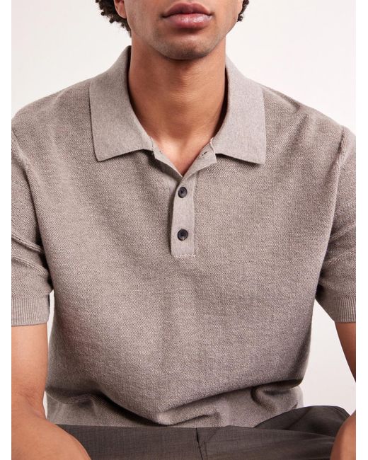 Mr P. Natural Organic Cotton And Cashmere-Blend Polo Shirt for men