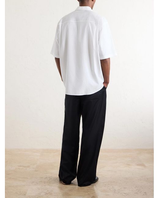 Auralee White Cotton-Poplin Shirt for men