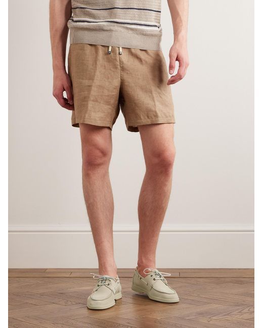 Loro Piana Natural Sea-Sail Walk Suede Boat Shoes for men