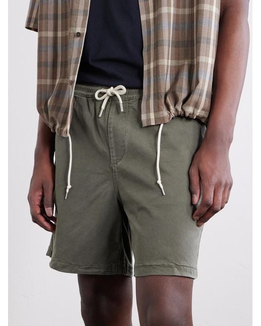NN07 Gray Gregor Straight-Leg Tencel Lyocell And Lenzing Ecovero-Blend Twill Drawstring Shorts for men