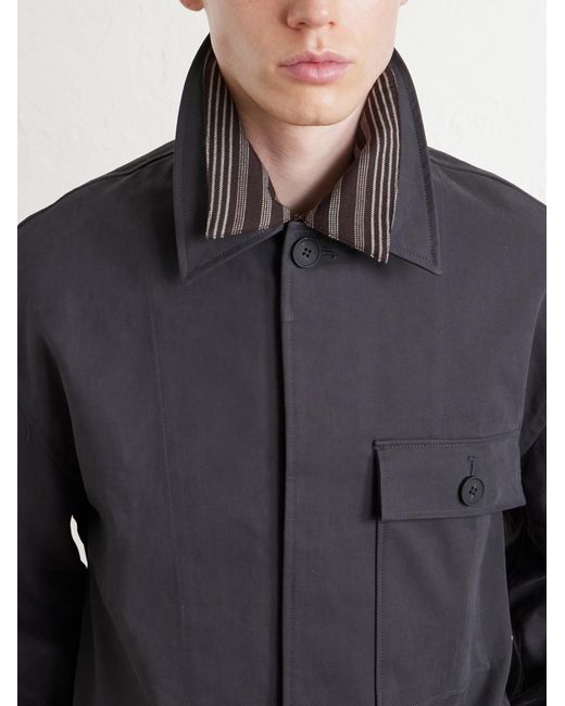 Studio Nicholson Blue Drey Cotton-Twill Jacket for men