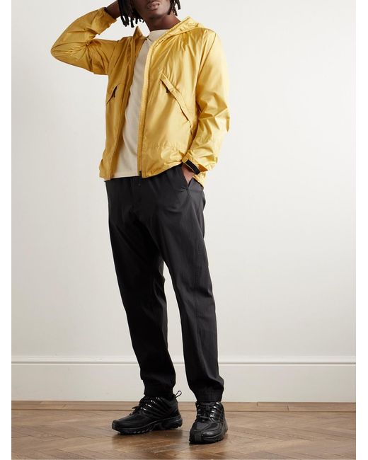 Goldwin Yellow Ripstop Hooded Jacket for men