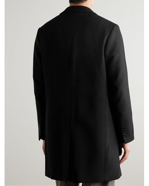 NN07 Black Austin 8225 Virgin Wool-Blend Coat for men