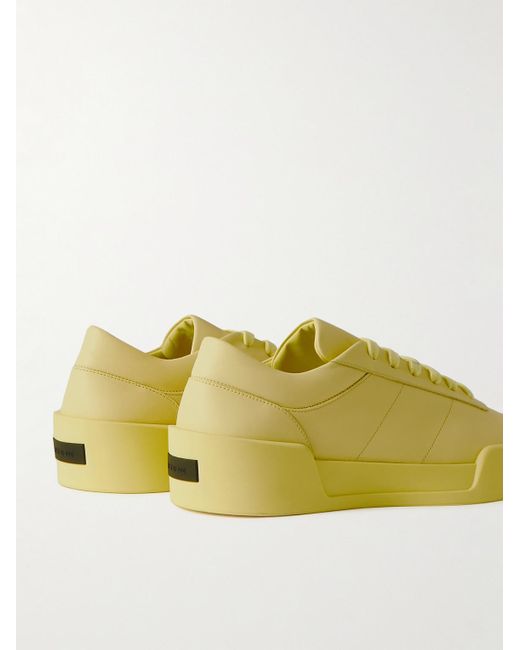 Sneakers in pelle Aerobic Low di Fear Of God in Yellow da Uomo