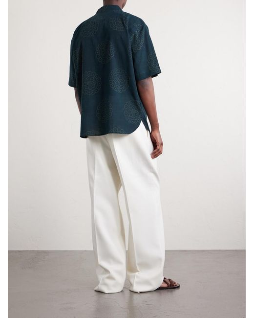 Kardo Blue Ronen Cotton Shirt for men
