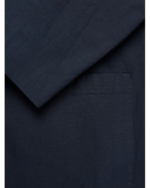 Hartford Blue Jonny Unstructured Stretch-Cotton Suit Jacket for men