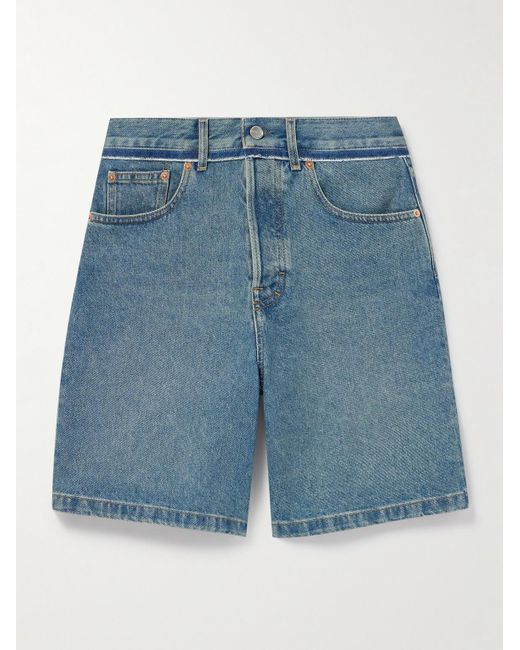 Gucci Blue Denim Shorts for men