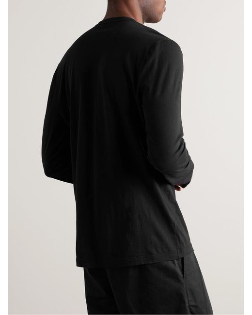 James Perse Black Cotton-Jersey T-Shirt for men