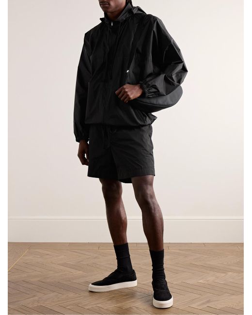 The Row Black Gerhardt Wide-leg Shell Shorts for men