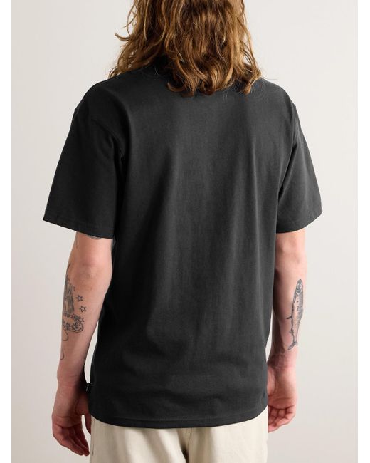 Nike Sportswear Premium Essentials T-Shirt aus Baumwoll-Jersey mit Logostickerei in Black für Herren