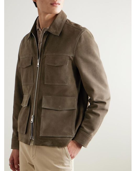 Mr P. Brown Suede Jacket for men