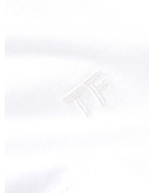 Tom Ford White Slim-Fit Lyocell And Cotton-Blend Jersey T-Shirt for men