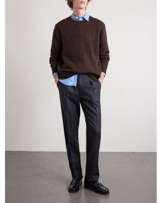 Polo Ralph Lauren Brown Knitted Sweater for men