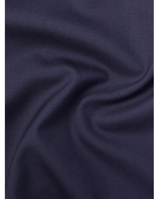 De Bonne Facture Gerade geschnittene Hose aus einer Schurwollmischung mit Kordelzugbund in Blue für Herren