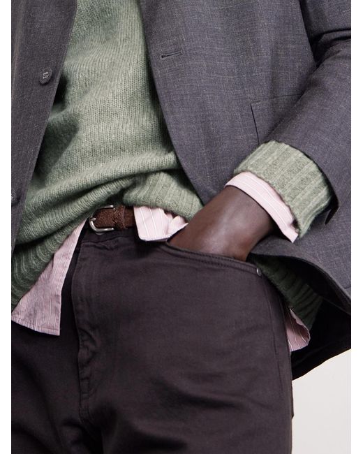 Lee 6598 Merino Wool-Blend Sweater di NN07 in Green da Uomo