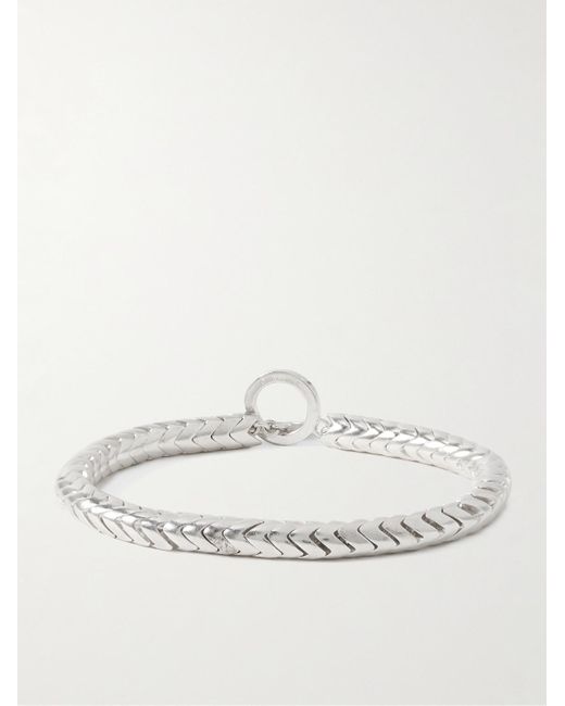 Mikia Natural Silver Bracelet for men