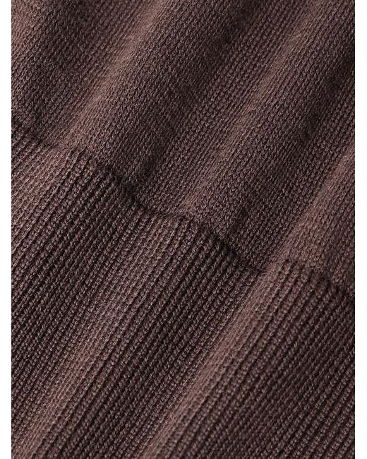 Loro Piana Purple Ice Wish Sea Island Cotton Sweater for men