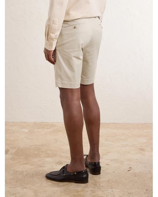 Polo Ralph Lauren Natural Greenwich Slim-Fit Straight-Leg Stretch-Cotton Chino Shorts for men