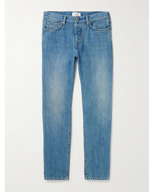 Jeans slim-fit in denim biologico cimosato di Mr P. in Blue da Uomo