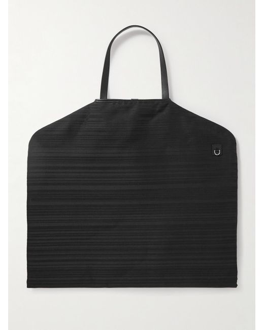 Paul Smith Black Striped Leather-trimmed Shell Suit Carrier for men