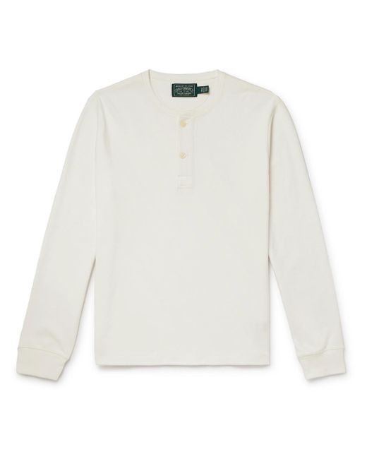 Polo Ralph Lauren White Polo Country Cotton-Jersey Henley T-Shirt for men