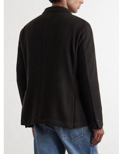 Massimo Alba Black Brando Cashmere Coat for men