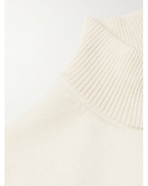 Tom Ford Natural Cashmere Mock-neck Sweater for men