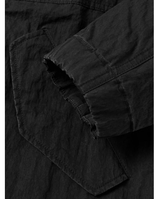 Corridor NYC Black M59 Stone-washed Cotton-blend Shell Hooded Field Jacket for men
