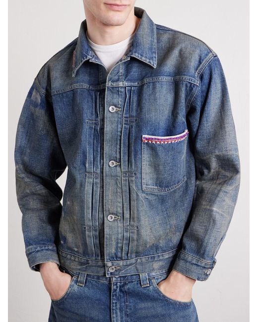 Neighborhood Blue Savage Type-1 Denim Jacket for men