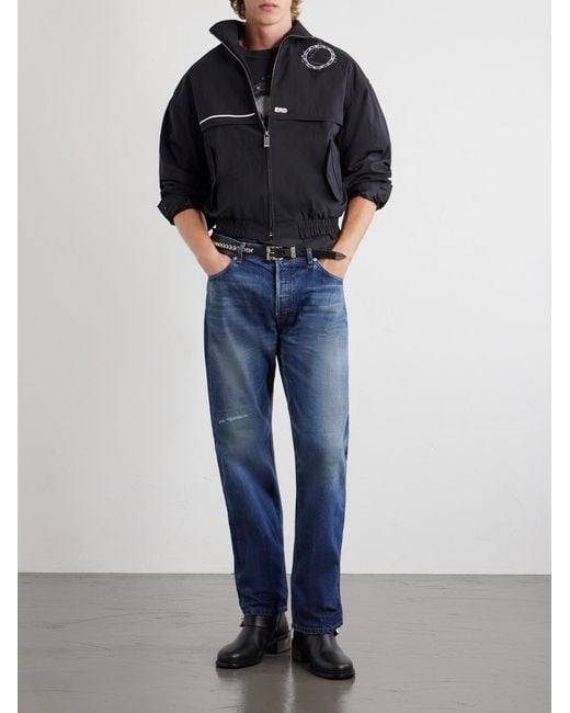 Enfants Riches Deprimes Blue Serge Logo-Printed Shell Jacket for men