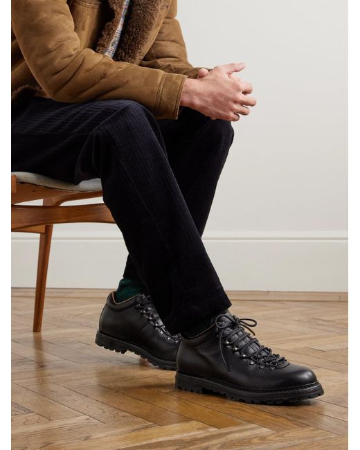 Officine Creative Black Artik 004 Full-Grain Leather Boots for men