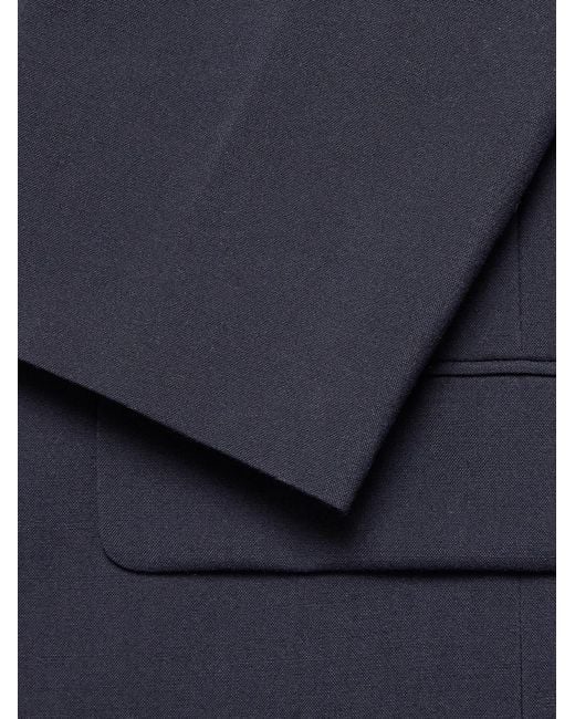 FRAME Blue Wool Blazer for men