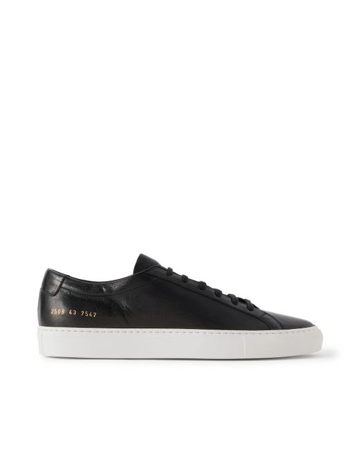 Common Projects Black Original Achilles Leather Sneakers for men