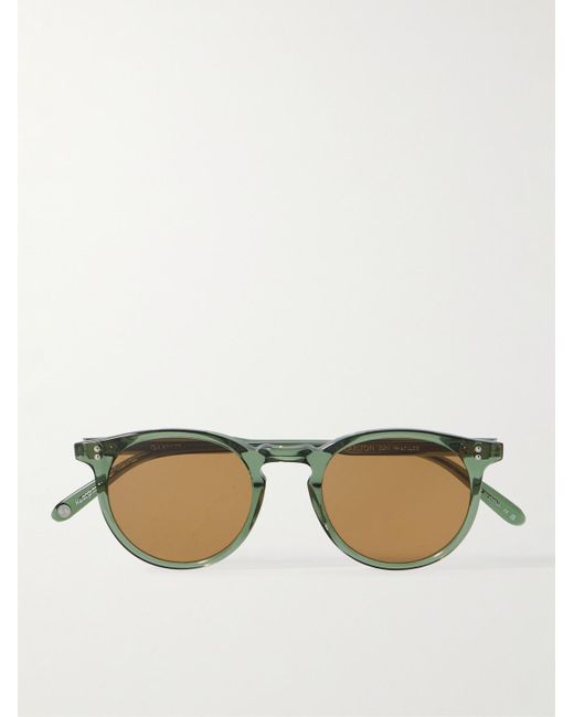 Garrett Leight Natural Carlton Sun Round-frame Acetate Sunglasses for men