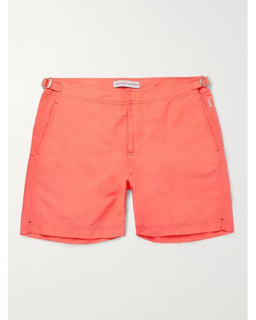 Orlebar Brown Pink Bulldog Straight-Leg Mid-Length Swim Shorts for men