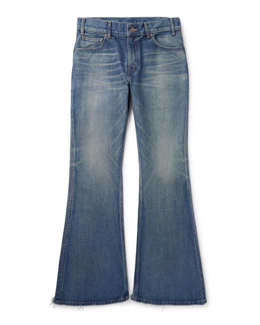 Céline Blue Marco Flared Frayed Jeans for men