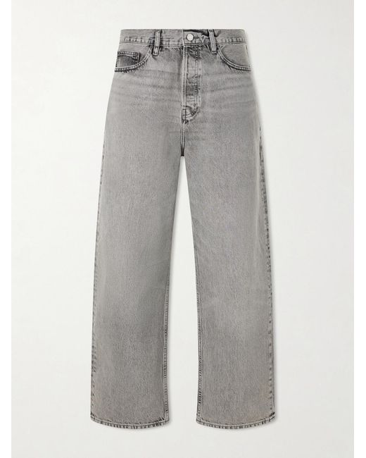 FRAME Gray Wide-Leg Jeans for men