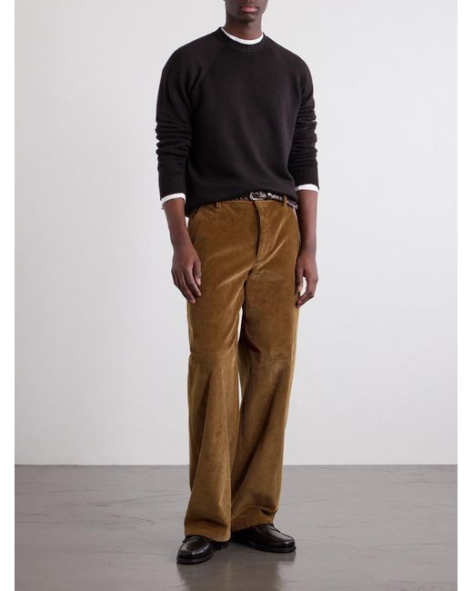 John Smedley Black Denver Extrafine Merino Wool Sweater for men