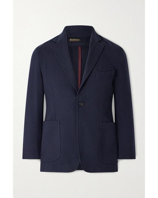 Wool Blazer di Rubinacci in Blue da Uomo