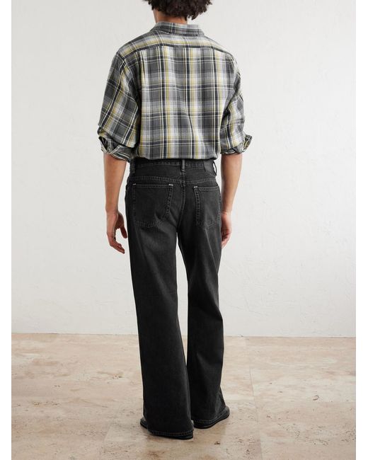 Acne Black Straight-Leg Jeans for men