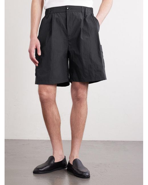 A Kind Of Guise Gray Quito Straight-leg Shell Drawstring Shorts for men