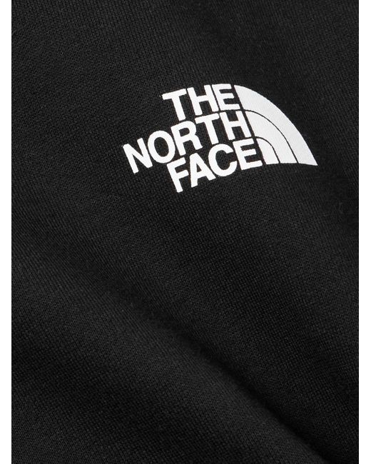 The North Face Black Logo-print Cotton-jersey Hoodie for men