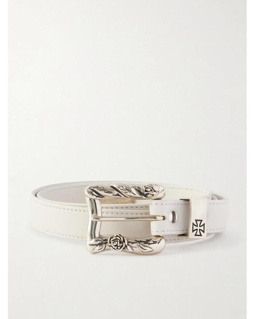 Enfants Riches Deprimes Natural 2Cm Logo-Engraved Leather Belt for men