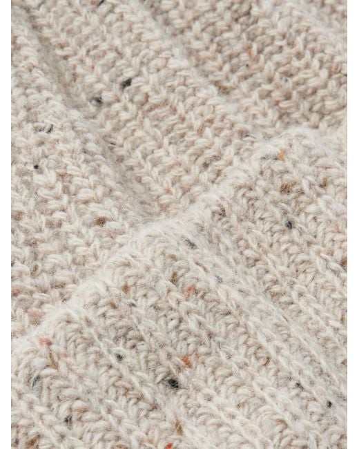 NN07 Natural Sailor 6697 Ribbed Wool-Blend Beanie for men