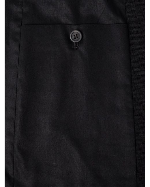 Rick Owens Black Fogpocket Studded Grain De Poudre Virgin Wool Blazer for men