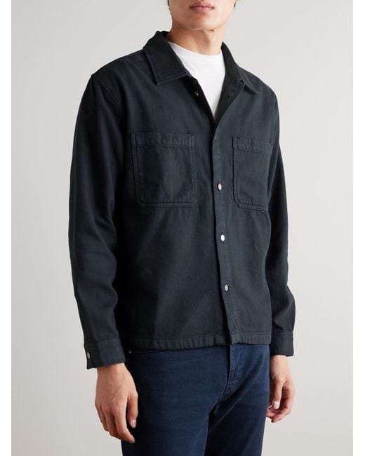 FRAME Blue Cotton Shirt for men