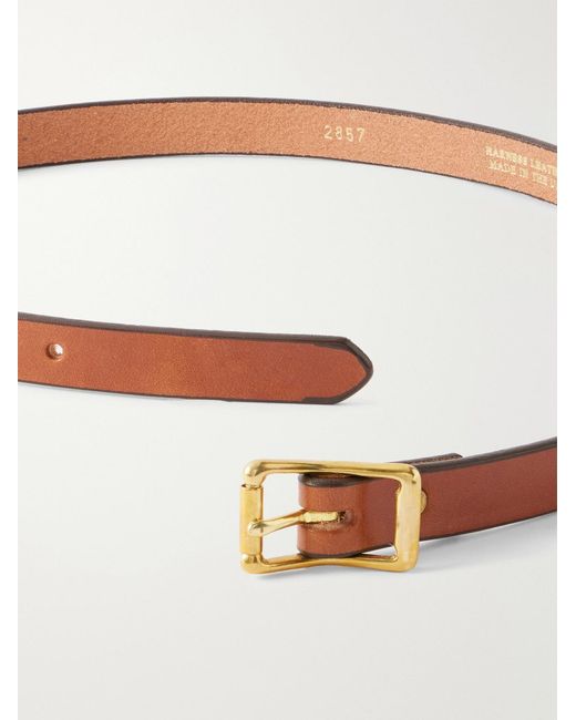 Yuketen Brown 2Cm Leather Belt for men